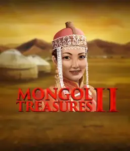 Step into the captivating heritage of Mongolia with Mongol Treasures 2 slot by Endorphina, showcasing a graceful Mongolian woman adorned in traditional attire against a golden Mongolian steppe backdrop. This graphic captures the beauty of Mongolian tradition, offering a unique visual adventure. 